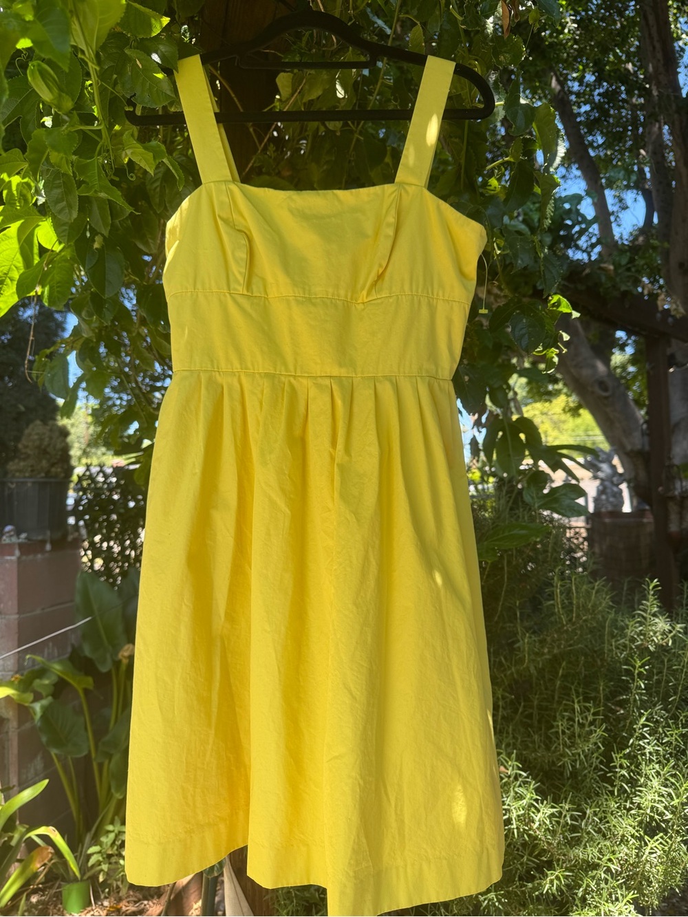 J crew 100% cotton Sunny Yellow Sundress